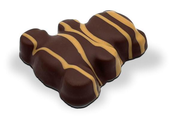 Ourson Guimauve fourré au caramel  (Chocolat au lait) - Photo 2