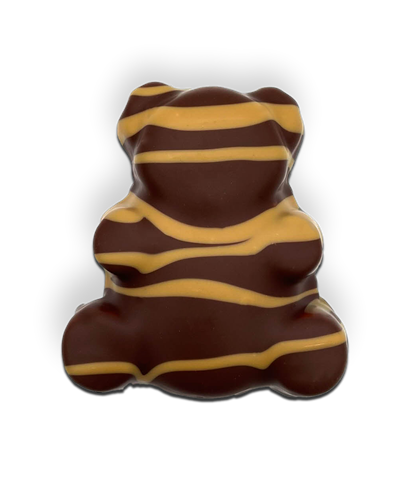 Ourson Guimauve fourré au caramel  (Chocolat au lait) - Photo 1