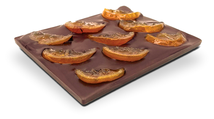Tablette Gourmande Clémentine confite  (Chocolat au lait) - Photo 1