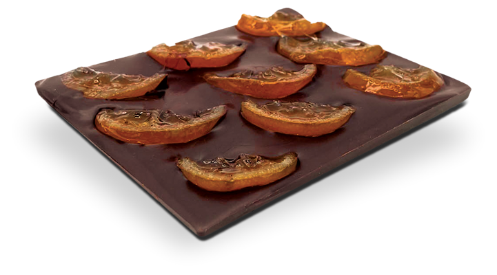 Tablette Gourmande Clémentine confite (Chocolat Noir) - Photo 1