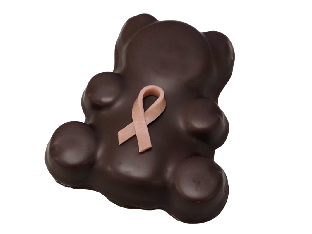 Ourson guimauve Nature  (Chocolat Noir) - Photo 1