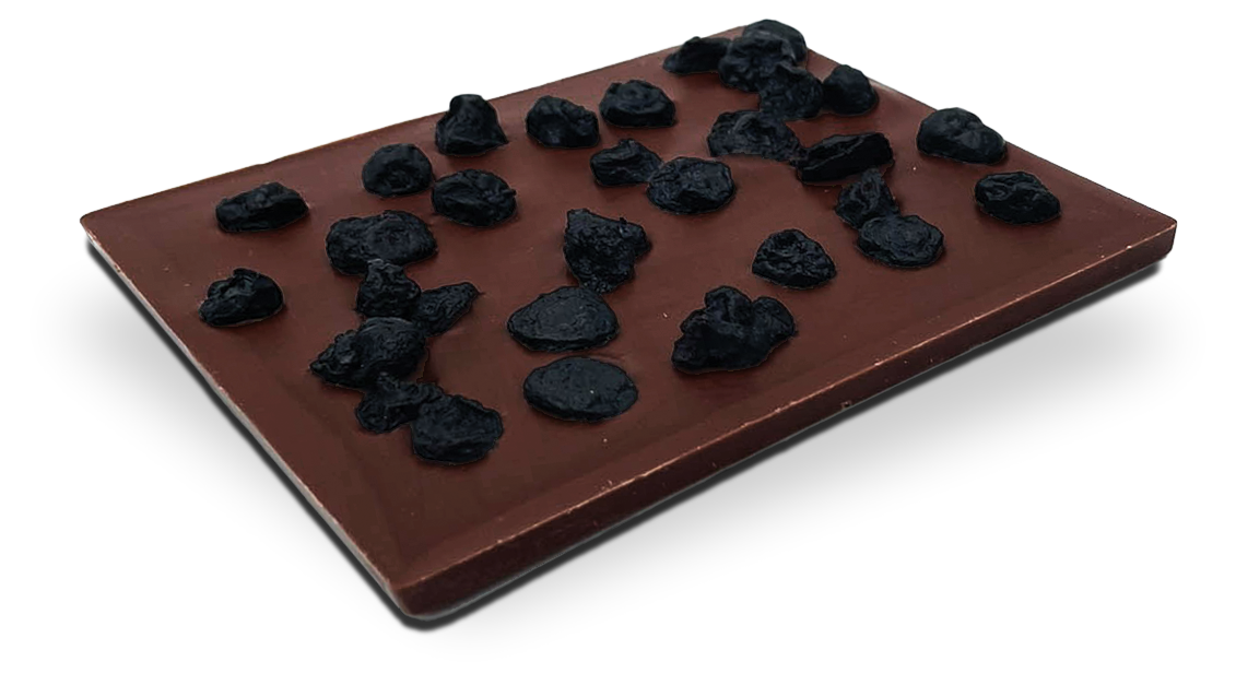 Tablette gourmande Myrtille  (Chocolat Noir) - Photo 1