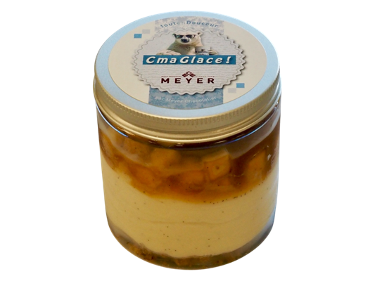 Verrine glacée Pomme Tatin