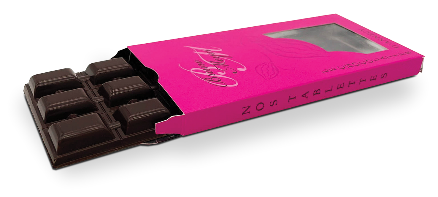 Tablettes fourrées Caramel  (Beurre salé) - Photo 1
